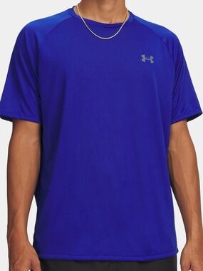 UNDER ARMOUR UA Tech 2.0 SS Tee Loose Fit ROYAL Quick Dry MENS SIZE Large